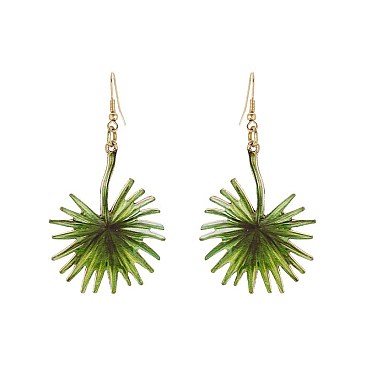 Fashionable Palm Tree Leaf Print Earrings SLE1091