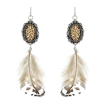 Fashionable Feather Earrings SLE1333