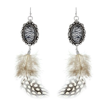 Fashionable Feather Earrings SLE1333