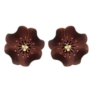 Fashionable Flower Post Earring SLE1386