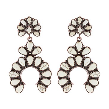 Fashionable Squash Blossom Earrings SLE1461