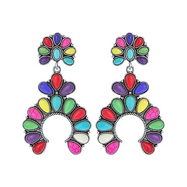 Fashionable Squash Blossom Earrings SLE1461