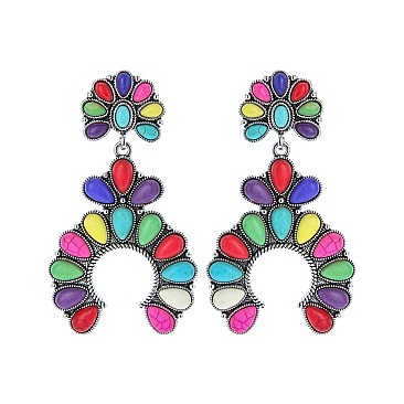 Fashionable Squash Blossom Earrings SLE1461