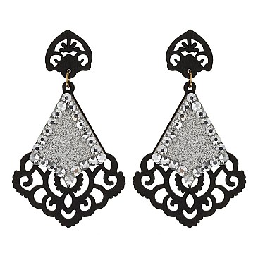 Fashionable Dangly Fashion Felt Earring SLE1598