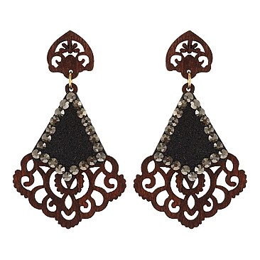 Fashionable Dangly Fashion Felt Earring SLE1598