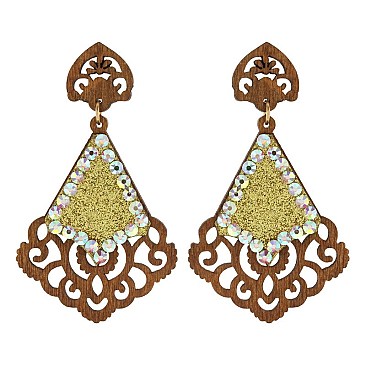 Fashionable Dangly Fashion Felt Earring SLE1598