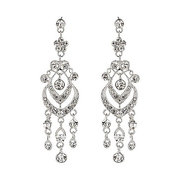 Classy Chandelier Rhinestone Earrings SLE1627