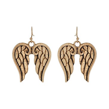 Fashionable Angel Wings Earrings SLE1658