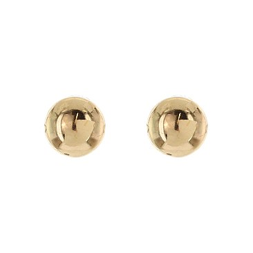 Fashionable 14mm Round Ball Post Earring SLE1753