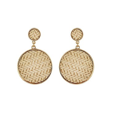 Trendy 2 Circle Drop Fashion Earring SLE1803