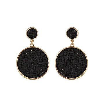 Trendy 2 Circle Drop Fashion Earring SLE1803