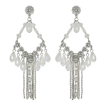 Trendy Fashion Earring W/ Chain Tassels SLE1869