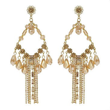 Trendy Fashion Earring W/ Chain Tassels SLE1869