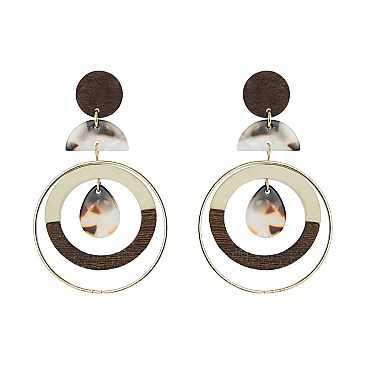 Trendy Round Dangly Fashion Earring SLE1892