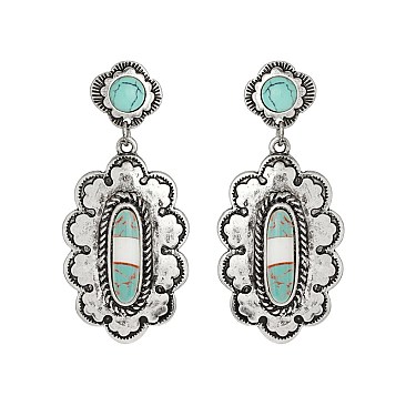 Fashionable Med Western Design Earrings SLE1896