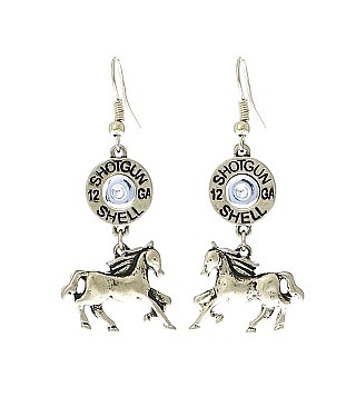 WESTERN THEME DANGLY EARRINGS