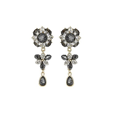 RHINESTONE DANGLY EARRINGS