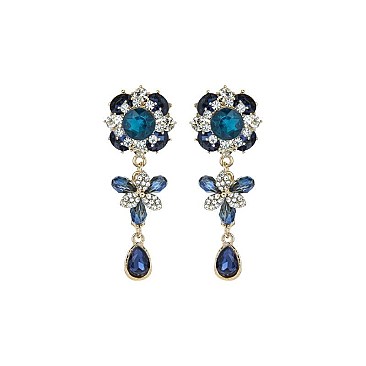 RHINESTONE DANGLY EARRINGS