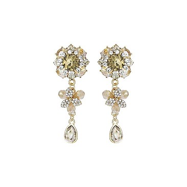RHINESTONE DANGLY EARRINGS