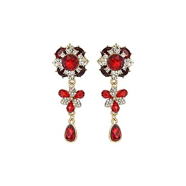 RHINESTONE DANGLY EARRINGS