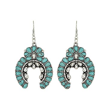 WESTERN SQUASH BLOSSOM EARRINGS