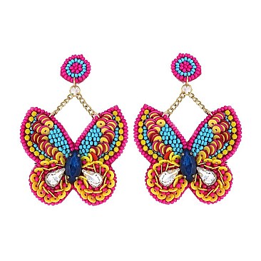 DANGLY BUTTERFLY EARRING