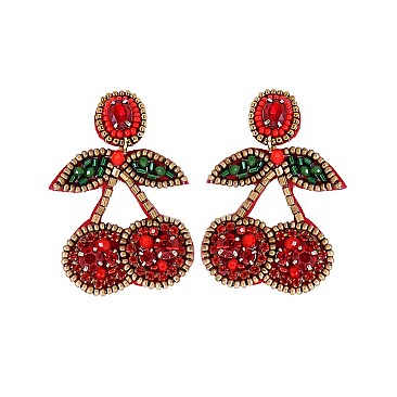 DANGLY CHERRY EARRING