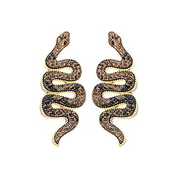 SNAKE POST EARRING