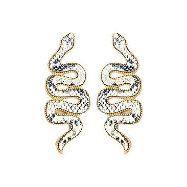SNAKE POST EARRING
