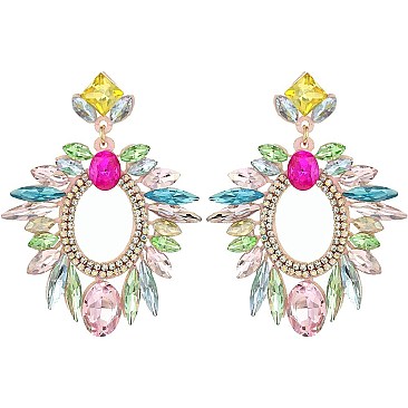 RHINESTONE DANGLY EARRING