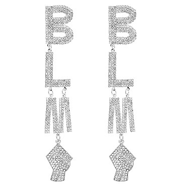 Fashionable Word Drop BLM Earring