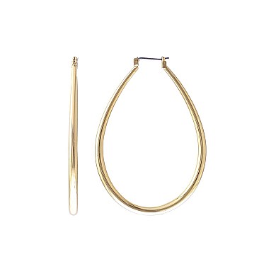 Chic 3.5/44x59mm Teardrop Hoop Earrings