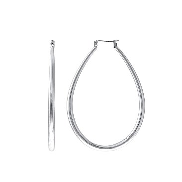 Chic 3.5/44x59mm Teardrop Hoop Earrings