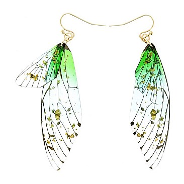 LOVELY BUTTERFLY / FAIRY / DRAGONFLY WING DROP EARRINGS