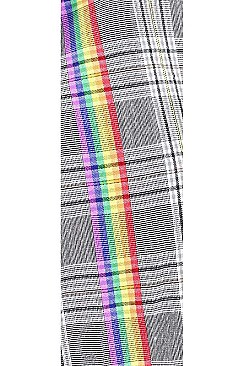 RAINBOW ACCENT GLEN CHECK SCARF