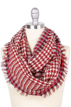 HOUNDSTOOTH INFINITY SCARF