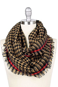 HOUNDSTOOTH INFINITY SCARF