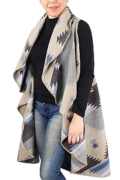WESTERN PATTERN ROUND VEST