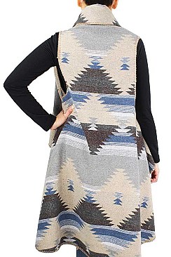 WESTERN PATTERN ROUND VEST