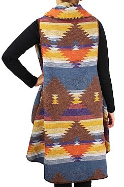 WESTERN PATTERN ROUND VEST