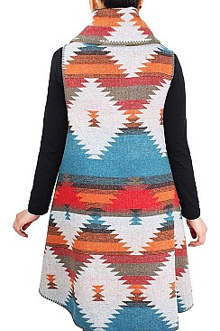 WESTERN PATTERN ROUND VEST