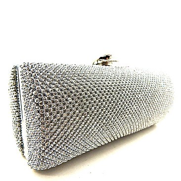 Crystal Rhinestone Hard Case Clutch