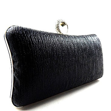 Ring Handle Hard Frame Evening Bag