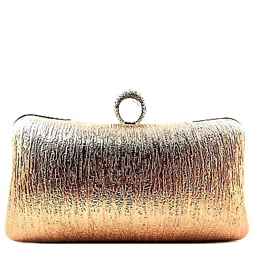 Ring Handle Hard Frame Evening Bag