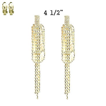 TRENDY GCL RHINESTONE CLIP EARRINGS SLECM255