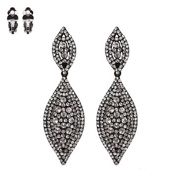 STONE CLIP EARRINGS