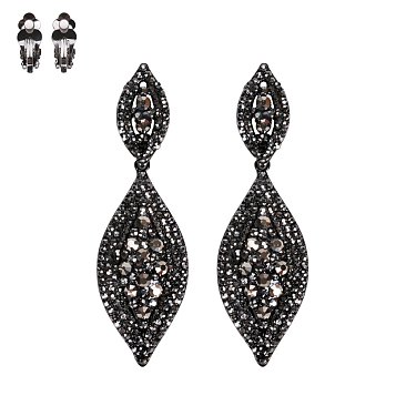 STONE CLIP EARRINGS