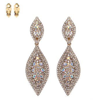 STONE CLIP EARRINGS