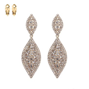 STONE CLIP EARRINGS
