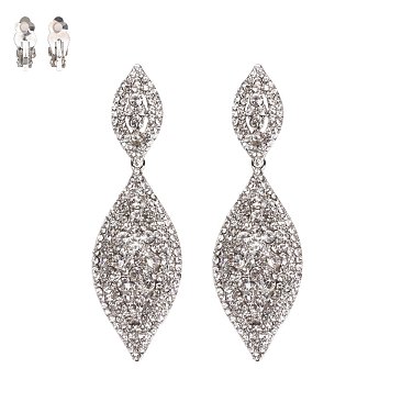 STONE CLIP EARRINGS